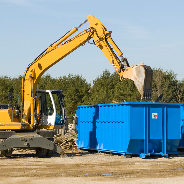 are there any restrictions on where a residential dumpster can be placed in Shirley New York